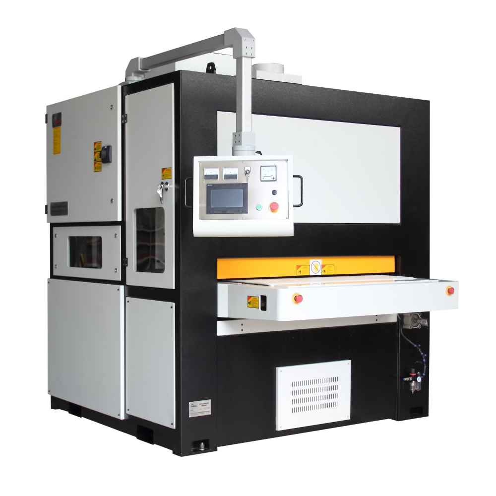 High efficiency and cost effective metal deburring, edge rounding, and surface finishing machine
